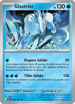 Carta Glastrier de la expansión Héroes Ascendentes, número 054/217