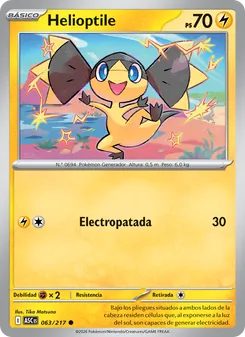 Carta Helioptile de la expansión Héroes Ascendentes, número 063/217