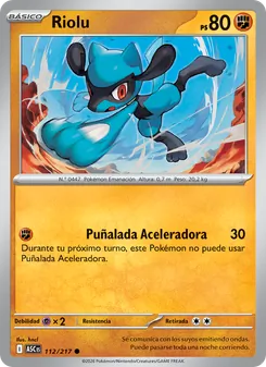 Carta Riolu de la expansión Héroes Ascendentes, número 112/217
