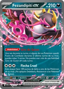 Carta Fezandipiti ex de la expansión Héroes Ascendentes, número 142/217