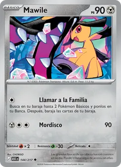 Carta Mawile de la expansión Héroes Ascendentes, número 144/217