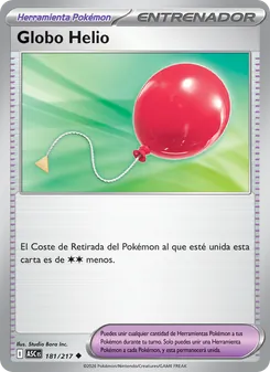 Carta Globo Helio de la expansión Héroes Ascendentes, número 181/217