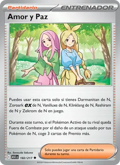 Carta Amor y Paz de la expansión Héroes Ascendentes, número 182/217