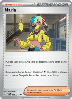 Carta Naria de la expansión Héroes Ascendentes, número 185/217