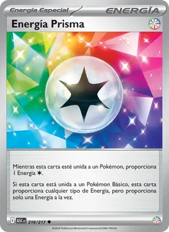 Carta Energía Prisma de la expansión Héroes Ascendentes, número 216/217