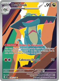 Carta Drakloak de la expansión Héroes Ascendentes, número 248/217
