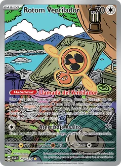 Carta Rotom Ventilador de la expansión Héroes Ascendentes, número 250/217