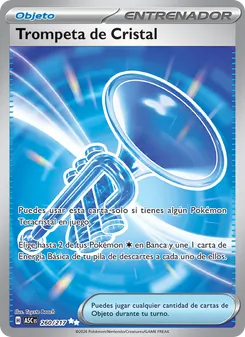 Carta Trompeta de Cristal de la expansión Héroes Ascendentes, número 260/217