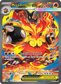 Carta Mega-Emboar ex de la expansión Héroes Ascendentes, número 273/217
