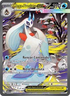 Carta Mega-Froslass ex de la expansión Héroes Ascendentes, número 275/217