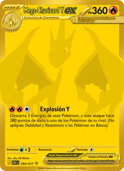 Carta Mega-Charizard Y ex de la expansión Héroes Ascendentes, número 294/217