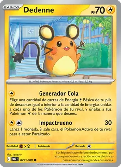 Carta Dedenne de la expansión Equilibrio Perfecto, número 029/88