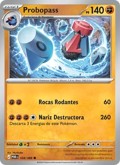 Carta Probopass de la expansión Equilibrio Perfecto, número 038/88