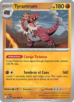 Carta Tyrantrum de la expansión Equilibrio Perfecto, número 045/88