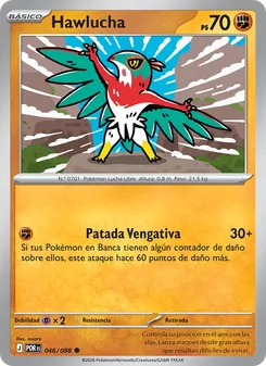 Carta Hawlucha de la expansión Equilibrio Perfecto, número 046/88