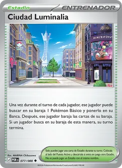 Carta Ciudad Luminalia de la expansión Equilibrio Perfecto, número 077/88
