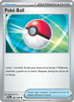 Carta Poké Ball de la expansión Equilibrio Perfecto, número 080/88
