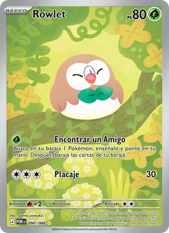 Carta Rowlet de la expansión Equilibrio Perfecto, número 090/88