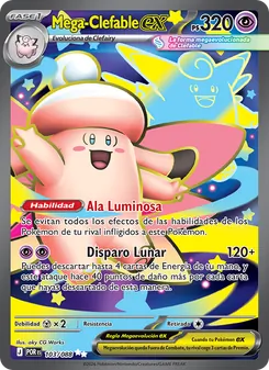 Carta Mega-Clefable ex de la expansión Equilibrio Perfecto, número 103/88