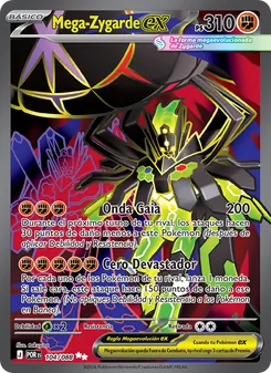 Carta Mega-Zygarde ex de la expansión Equilibrio Perfecto, número 104/88