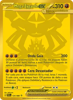 Carta Mega-Zygarde ex de la expansión Equilibrio Perfecto, número 124/88