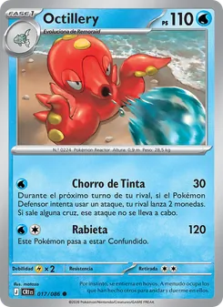 Carta Octillery de la expansión Caos Creciente, número 017/86