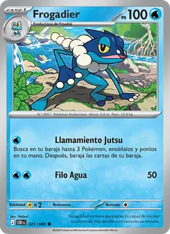 Carta Frogadier de la expansión Caos Creciente, número 021/86