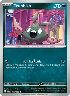 Carta Trubbish de la expansión Caos Creciente, número 056/86