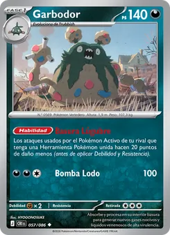 Carta Garbodor de la expansión Caos Creciente, número 057/86