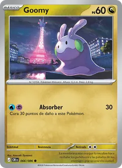 Carta Goomy de la expansión Caos Creciente, número 066/86