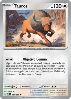 Carta Tauros de la expansión Caos Creciente, número 069/86