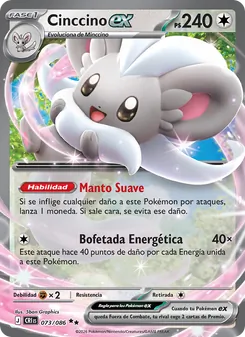Carta Cinccino ex de la expansión Caos Creciente, número 073/86