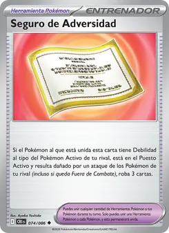 Carta Seguro de Adversidad de la expansión Caos Creciente, número 074/86