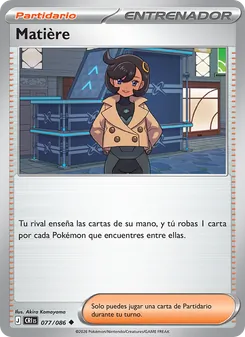 Carta Matière de la expansión Caos Creciente, número 077/86