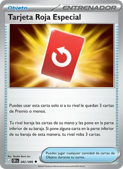 Carta Tarjeta Roja Especial de la expansión Caos Creciente, número 082/86