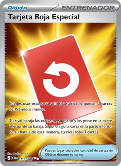 Carta Tarjeta Roja Especial de la expansión Caos Creciente, número 113/86
