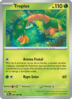 Carta Tropius de la expansión Oscuridad Absoluta, número 001/84