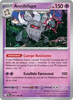 Carta Annihilape de la expansión Oscuridad Absoluta, número 041/84