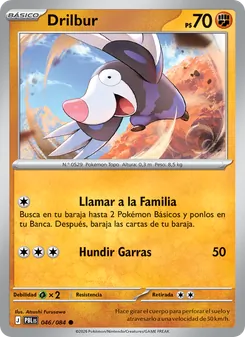 Carta Drilbur de la expansión Oscuridad Absoluta, número 046/84