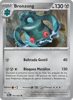 Carta Bronzong de la expansión Oscuridad Absoluta, número 064/84