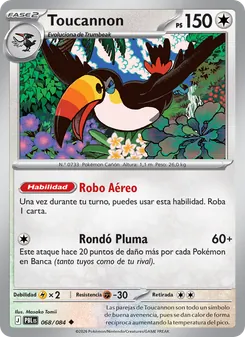 Carta Toucannon de la expansión Oscuridad Absoluta, número 068/84