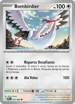 Carta Bombirdier de la expansión Oscuridad Absoluta, número 071/84