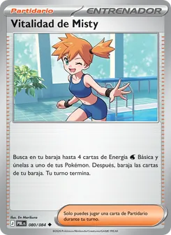 Carta Vitalidad de Misty de la expansión Oscuridad Absoluta, número 080/84