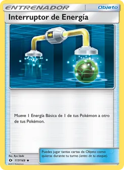 Carta Interruptor de Energía de la expansión Sol y Luna, número 117/149