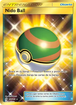 Carta Nido Ball de la expansión Sol y Luna, número 158/149