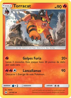 Carta Torracat de la expansión Sol y Luna, número 25/149