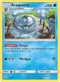 Carta Araquanid de la expansión Sol y Luna, número 46/149