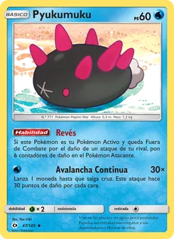 Carta Pyukumuku de la expansión Sol y Luna, número 47/149