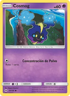 Carta Cosmog de la expansión Sol y Luna, número 64/149