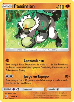 Carta Passimian de la expansión Sol y Luna, número 73/149